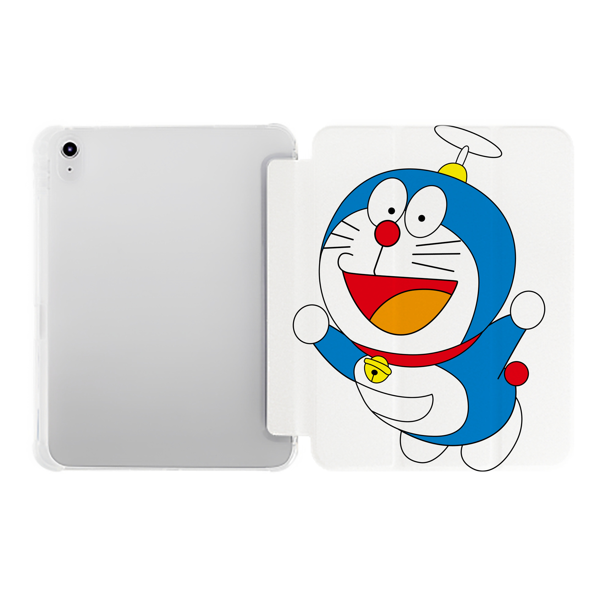（画像用） ドラえもん Doraemon IPad ケース ペン収納付き 三つ折りスタンド PUレザー×シリコン 対応機種9.5/10.5/10.9インチ